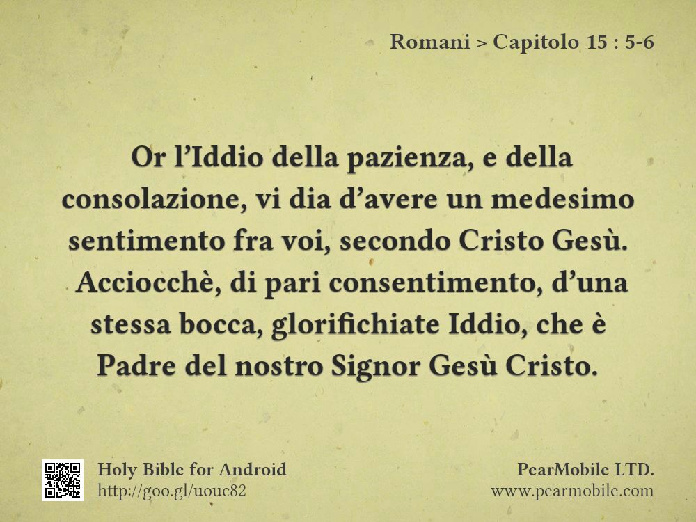 Romani, Capitolo 15:5-6